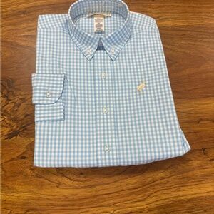 The Beaufort Bonnet Company Light Blue Checkered Kids Shirt